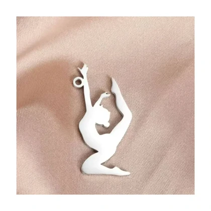 گردنبند ورزش ژیمناسیک نقره و زنجیر نقره 925