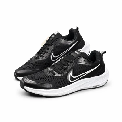 کفش کتانی بزرگ پا مدل نایک زوم مشکی سفید NIKE ZOOM