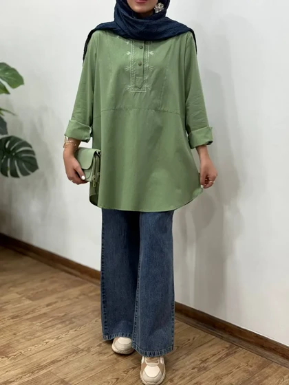 تونیک مانتویی گلدوزی فریناز 4