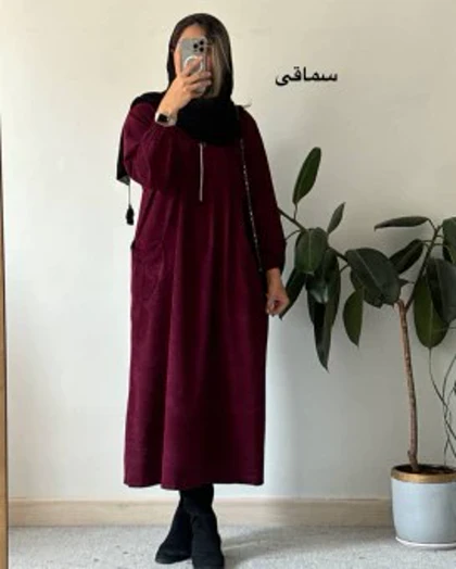 پیراهن مانتویی پاییزه تلما