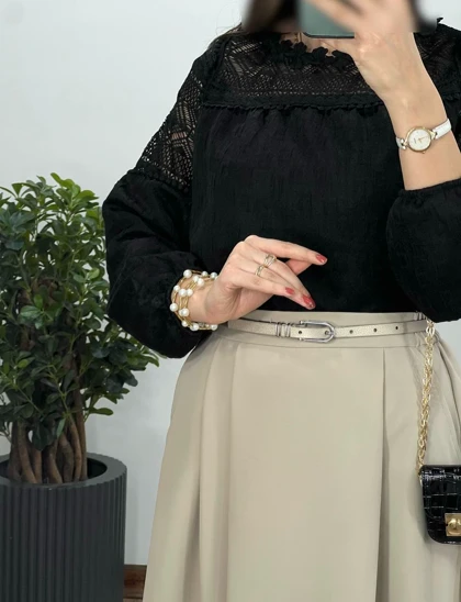 شومیز مجلسی سوزندوزی دانتل آدینا