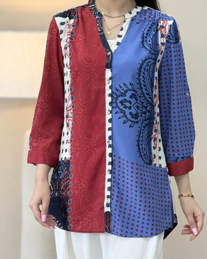 شومیز کرپ ترمه زنانه