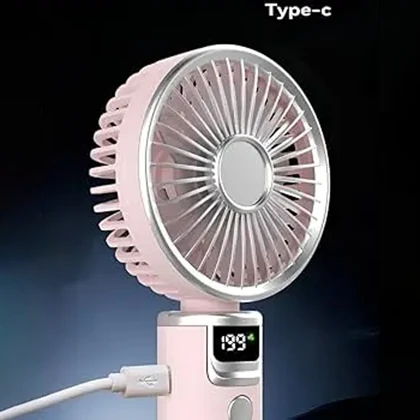 پنکه شارژی دستی مدل GG8803 با نمایشگر دیجیتال