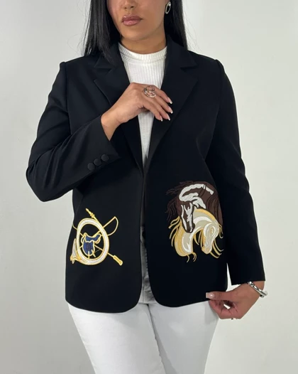 کت سوزن دوزی دو اسب  کد 100176