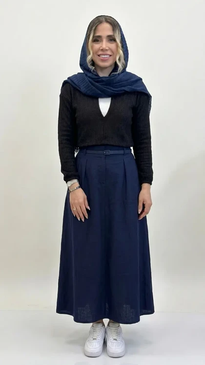 شومیز حصیری و تاپ زنانه دو تکه