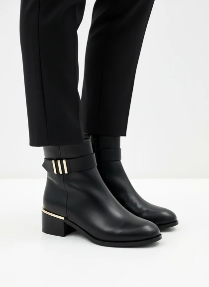 نیم بوت زنانه رزمری مدل Rosse merry Flat Ankle Boots SH6099