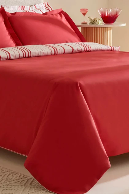 سرویس روتختی دو نفره Karaca Home مدل Cool Stripe پنبه پلی‌استر