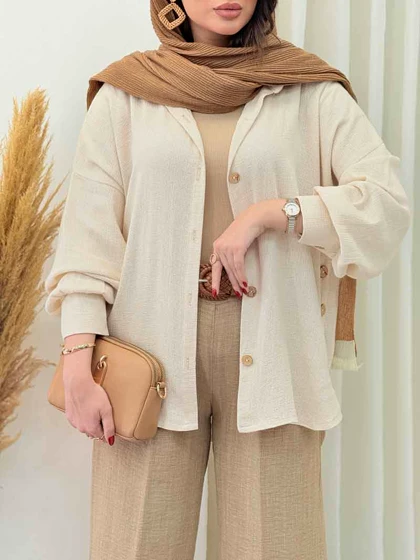 مانتو بغل سه دکمه گیتی