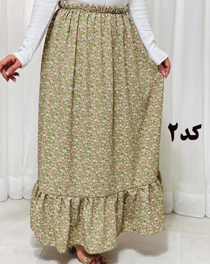 دامن پفکی چین چین بلند 6870
