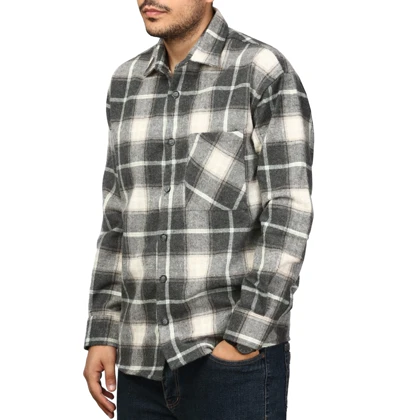 پیراهن پشمی ضخیم مردانه مدل 6203871