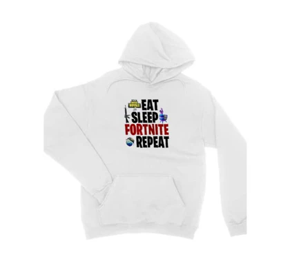 هودی Fortnite طرح Eat Sleep Fortnite Repeat کد 99079