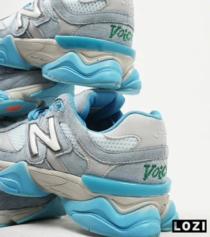 کفش کتانی مردانه طوسی آبی NEW BALANCE 9060