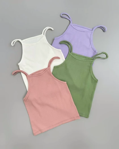 تاپ دو بند پنبه کبریتی کد 4001