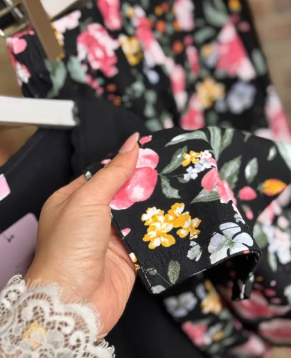 بلوز و شلوار سایز بزرگ نخ پنبه سکسن کد 40786