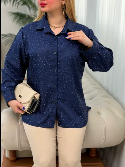 شومیز ژاکارد پلنگی 3965