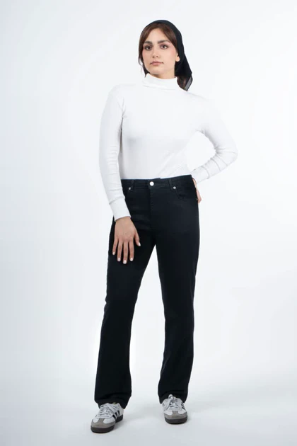 شلوار راسته جین مشکی