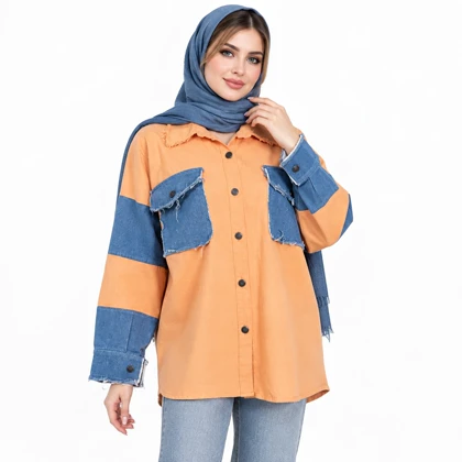 کت زنانه کتان و جین اسپرت کد 270