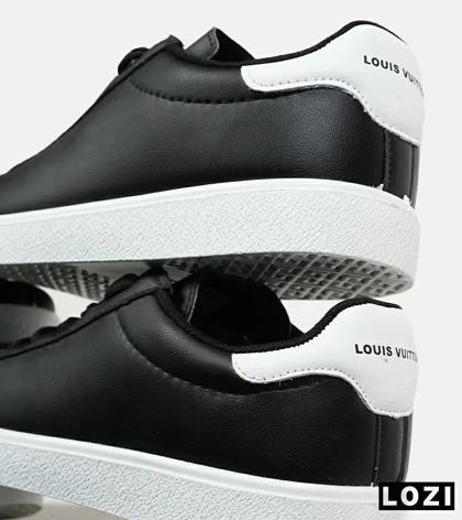 کفش کتانی مردانه و زنانه مشکی سفید LOUIS VUITTON