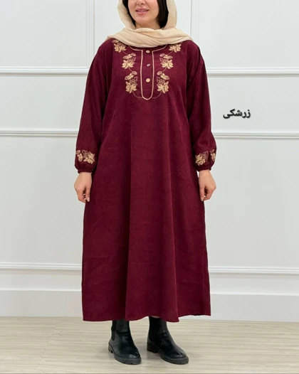 پیراهن مخمل کبریتی سپنتا کد محصول 1513
