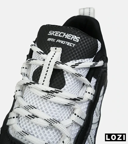 کفش کتانی طبی ورزشی سفید مشکی SKECHERS max protect مدل 8557