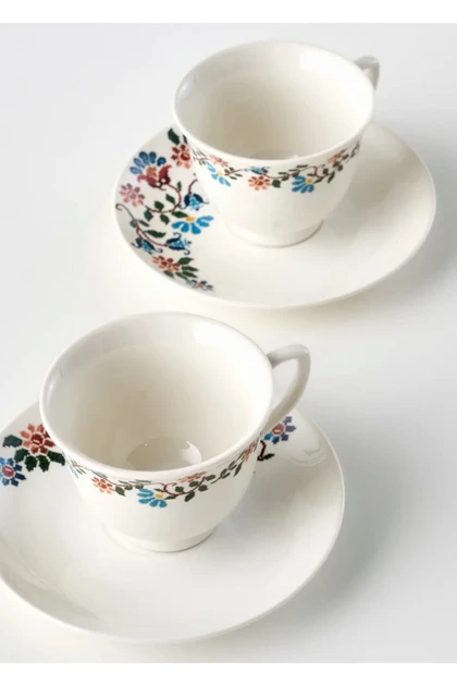 سرویس فنجان قهوه 6 تکه Bella Maison مدل Vintage - آبی
