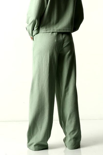 شلوار آزاد ژاکارد کرپ زنانه