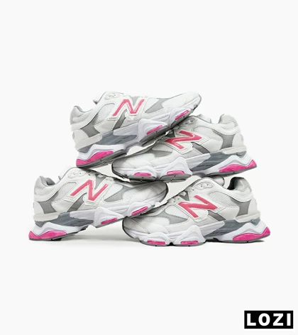 کفش کتانی زنانه طوسی سفید صورتی NEW BALANCE 9060