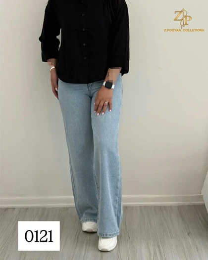 شلوار جین بگ زنانه کد 0121