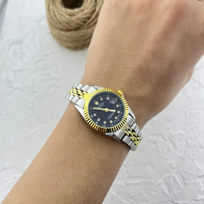 ساعت مچی زنانه با طرح رولکس، ظرافت در دستان شما