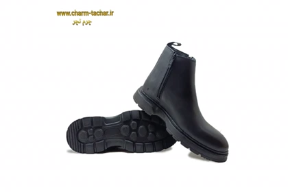 نیم بوت مردانه دوزیپ مدل لوفر چرم طبیعیsi169