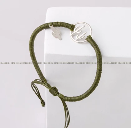 دستبند نقره طبیعت