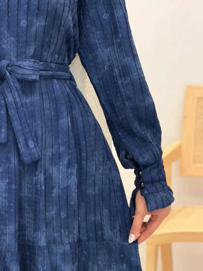 4261-پیراهن بلند گلاب