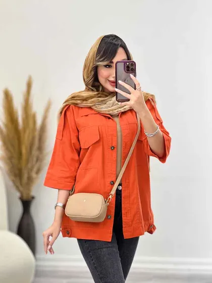 مانتو سرشانه پاگن دو جیب