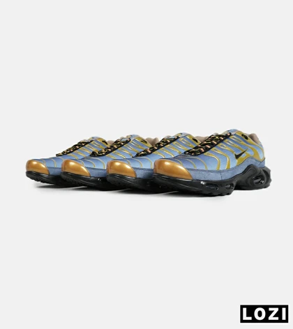کفش کتانی مردانه و زنانه آبی طلایی NIKE AirMax Plus TN Ultra مدل 6880