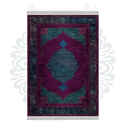 فرشینه از جنس پارچه هازان مخمل ترک طرح سنتی و مدرن برند دفه کد DHU94