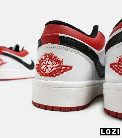کفش کتانی مردانه سفید مشکی قرمز NIKE SB dunk Low Pro