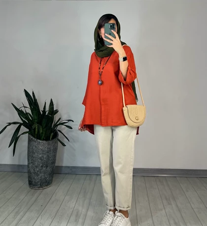 تونیک مانتویی گندم