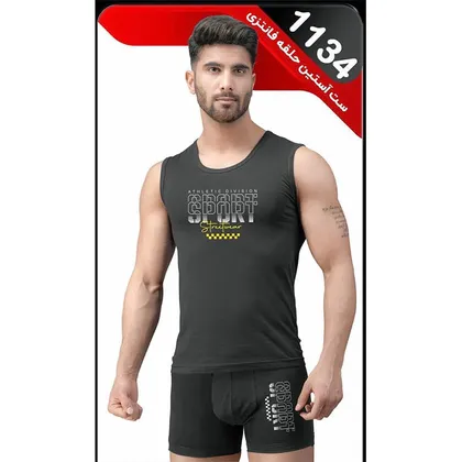 ست آستین حلقه و شورت پادار مردانه 1134