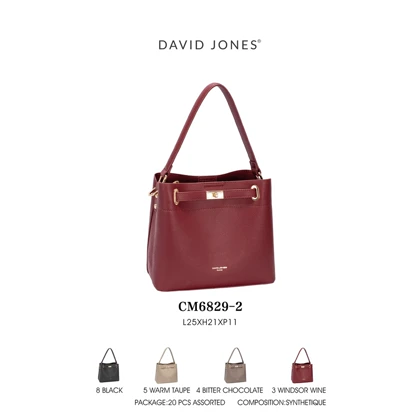کیف دستی و دوشی زنانه چرم مصنوعی دیوید جونز DAVIDJONES