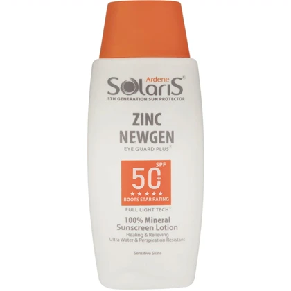 لوسیون ضد آفتاب فیزیکال آردن سولاریس مدل Zinc NEWGEN +SPF50 بی رنگ