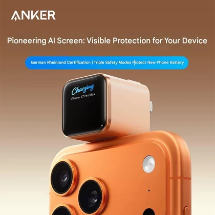شارژر دیواری 45 وات انکر Anker مدل A121D با نمایشگر هوشمند