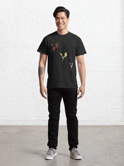 تیشرت house of the dragon طرح Caraxes Syrax Seasmoke Classic T-Shirt کد 195368