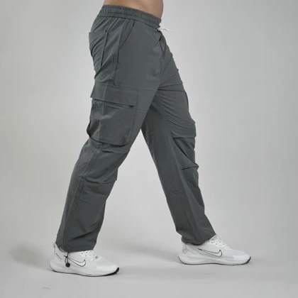 شلوار کارگو دمپا کش اسپرت مدل D6269 طوسی