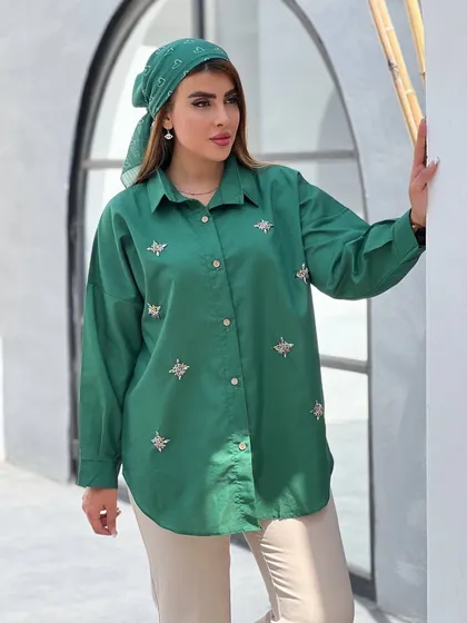 شومیز مانتویی دلارام کد 76514