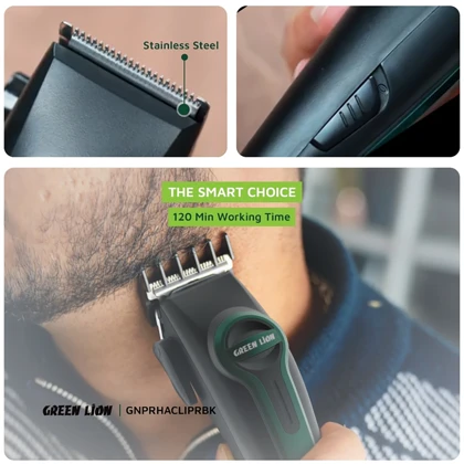 ریش تراش شارژی گرین لاین GREEN LION مدل GNPRHACLIPRBK