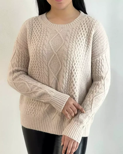 پلیور بافت گرماژ بالا 4 رنگ کد 5334