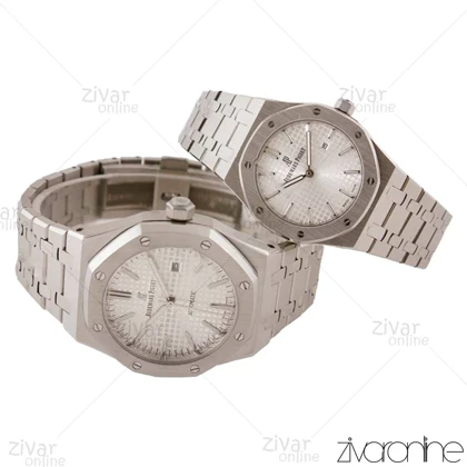 ست ساعت اودمار پیگه (AP) سیلور صفحه سفید 103799