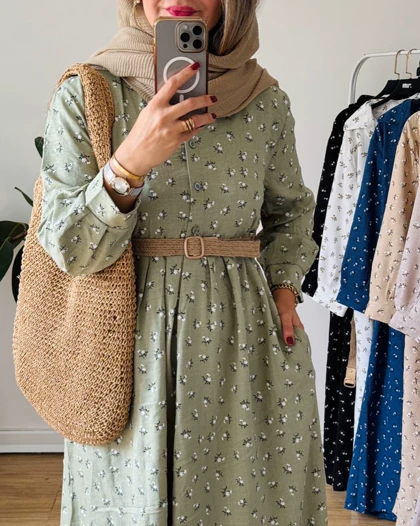 پیراهن مانتویی بابونه6