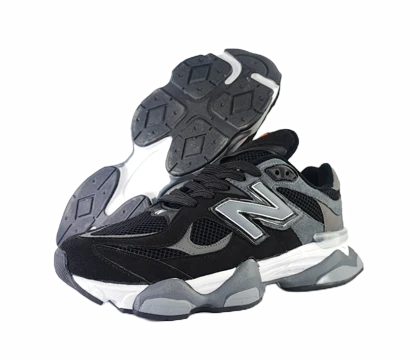 کفش اسپرت مردانه برند نیوبالانس 9060 new balance مدل اسوه مشکی طوسی کد 186