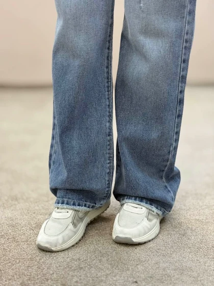 شلوار جین نیمبگ دریایی زاپ2180